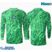 Brazil Goalkeeper Replica Home Shirt Copa America 2024 Long Sleeve